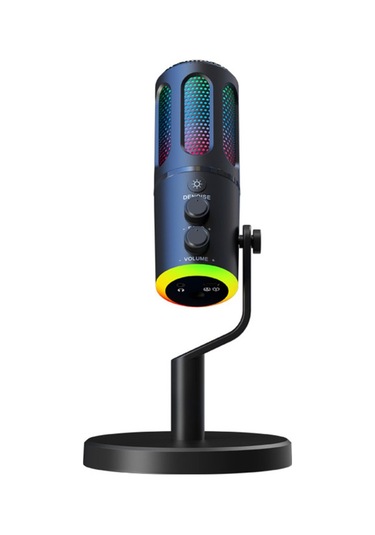 Skycıty Usb Kapasitif Mikrofon, Hemen Kullanılabilir, Rgb Işık Efekti