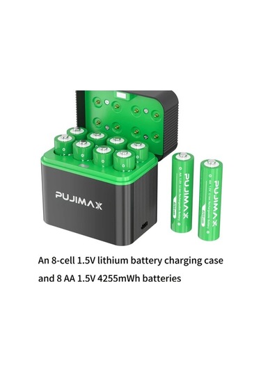 Besthome1 Dream011 Pujımax 8 Yuvalı 1 5v Lityum Kutu 8 Aa Pil Yenileme Hızlı Başlatma