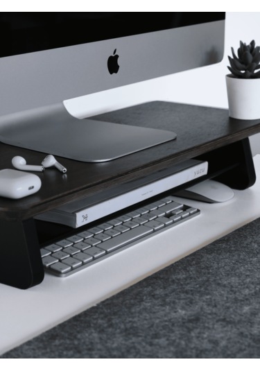 Küçük Monitör Standı Ceviz