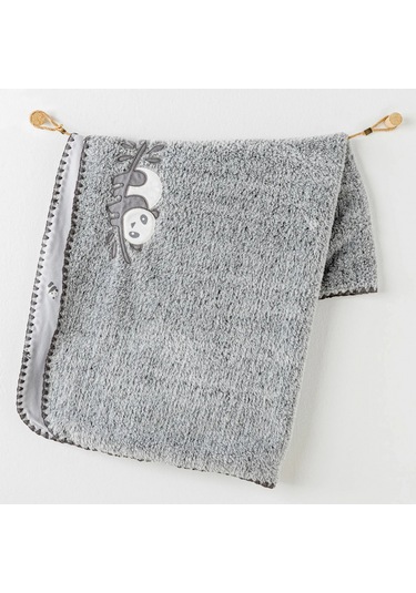 Andywawa Ac26033 Keep Smiling Welsoft Battaniye 90x85 Grey Çok Renkli