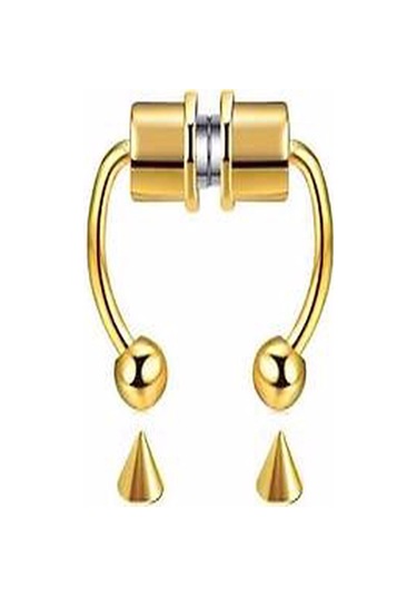 Mıknatıslı Fake Septum Piercing Altın rengi Altın