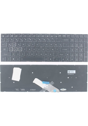 Casper Excalibur G7000m, G8000m İle Uyumlu Notebook Klavye - Siyah - Tr - Işıklı Rgb