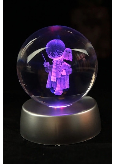 3d Harry Potter Temalı Işıklı Cam Küre Renkli