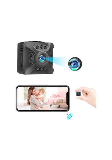 Xindoker Ebarsenc Mini 1080p Kablosuz Wifi : Gece Görüşlü, Hareket Algılamalı, İç Ve Dış Mekan Güvenliği İçin Uygulama Kontrollü