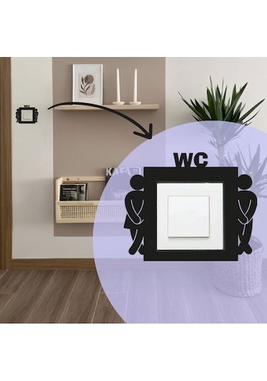Priz Süsü Anahtar Çerçeve Süsü Wc
