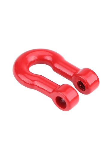 Geekyou Rc Tırmanıcı İçin Kilitlebilir Kanca Ve Metal Çeker Zinciri - Scx10 D90 Uyumlu, 78 Cm Uzunluk, Alüminyum Malzeme, Kırmızı+gümüş Rengi