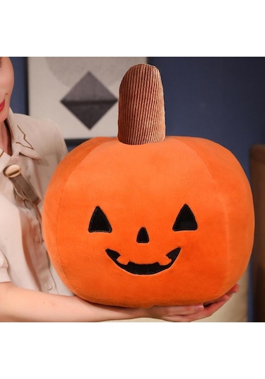 Suntek Balkabağı Yastık Sevimli Tatil Dekorasyonu Peluş 40cm-çap