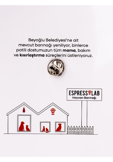 Espressolab Pin Pati No:8 Rozet Çok Renkli