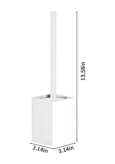 Tongxida Modern Siyah Paslanmaz Banyo Fırçası, Kompakt Klozet Kılları İçin Temizleyici, Bosphorusboutique Siyah