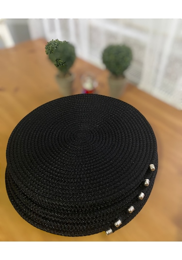 Kordon İpten Siyah 6lı Supla Takımı Siyah