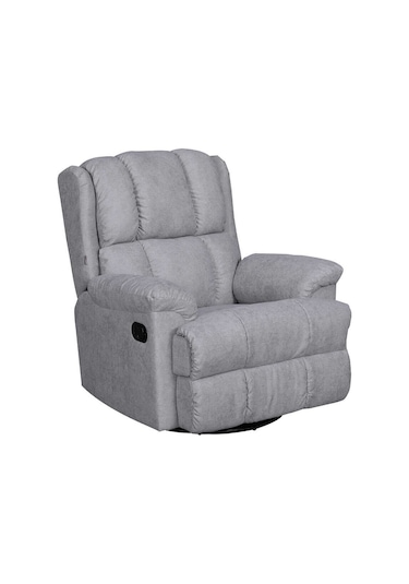 Siena Döner Mekanizmalı Baba Ve Tv Koltuğu-bej-gri Kumaş 87x97x98 Cm Gxyxd