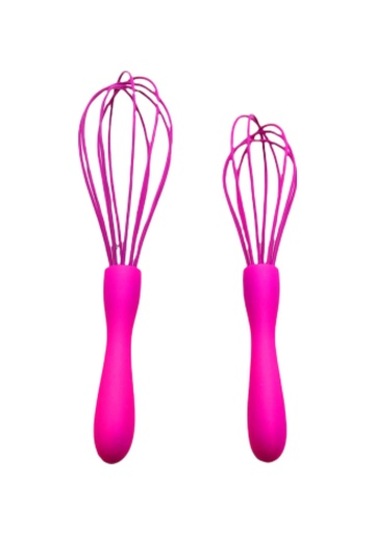 2 Parça .silikon Çırpıcı Altın - Buz Mavisi