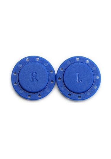 Mavi Bir Çift Mıknatıs Düğmeler Metal Düğmeler El Yapımı Dıy Giyim Dekorasyon 2.2cm