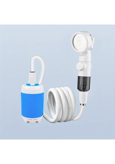 Willowhaven Mavi Taşınabilir Elektrikli Duş Pompası: Usb Şarjlı Dijital Ekran Çoklu Mod Camping