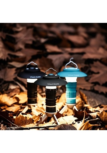 Maoyaya Taşınabilir Led Kamp Lambası - Manyetik, Portatif - Mavi Renk Mavi