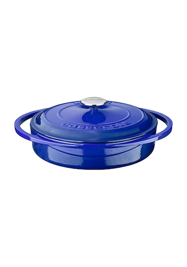 Lava Döküm Çok Amaçlı Yayvan Tencere Döküm Demir Kapak Heritage Serisi Çap(Ø)28cm.