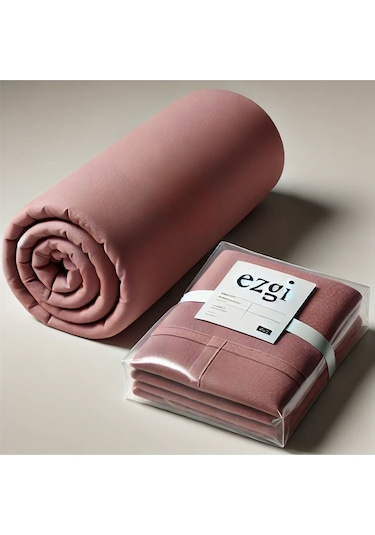 Tek Kişilik 120 X 200 Yataklar İçin Ranforce Lastikli Çarşaf Ve Yastık Kılıfı Gülkurusu