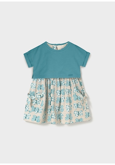 Mayoral 1918 Kız Çocuk Yeşil 2 Li Elbise Yeşil