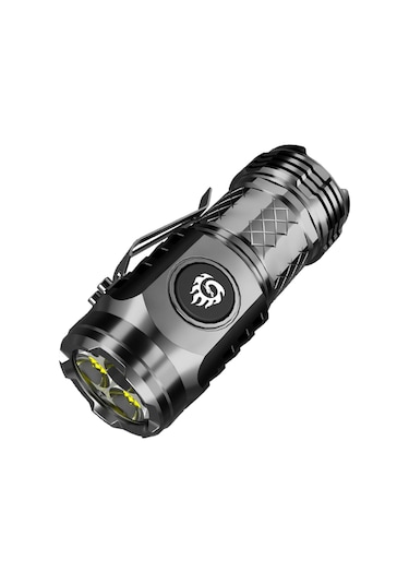 Suntek Yürüyüş Köpek Yürüyüşü Açık Hava Için Mini El Feneri Siyah