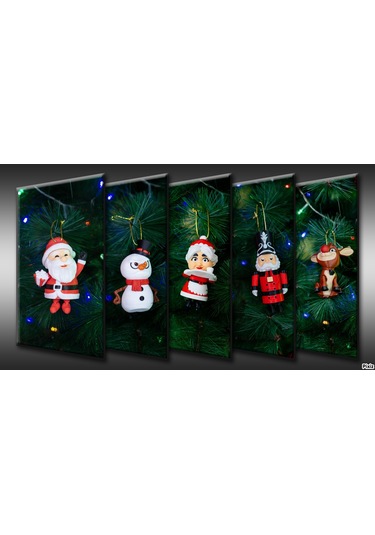 Premium V2 Yılbaşı Ağaç Süsü Paketi 5 'li