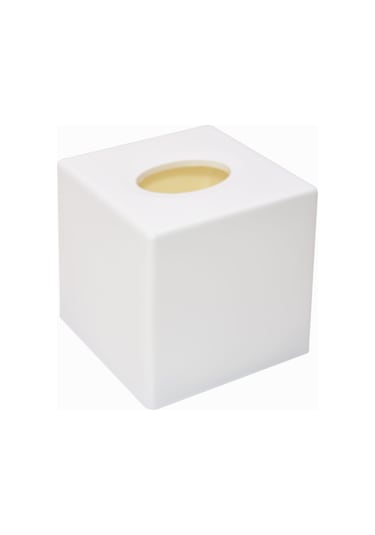 Z204 Beyaz Plastik Kağıt Kutu, Kare A