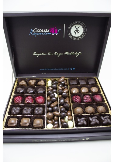 Dark Brown Hediye Çikolata 30 Adet Spesiyel Türüf Çikolata Katkısız Çikolata