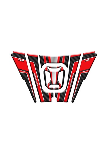 Rks Reale 125 2024 - 2025 Uyumlu Tank Pad 002 Siyah