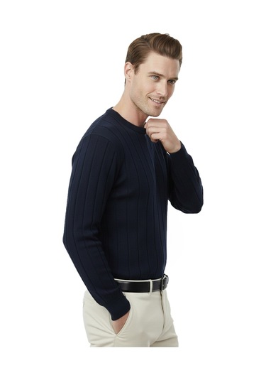 Deepsea Lacivert Dar Kesim Likralı Erkek Triko Kazak Bisiklet Yaka Şık Tasarım 2605433 Lacivert Deepsea Lacivert Dar Kesim Likralı Erkek Triko Kazak Bisiklet Yaka Şık Tasarım 2605433 Lacivert