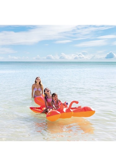 Istakoz Figürlü Tırabzanlı Şişme Deniz Yatağı Çok Renkli