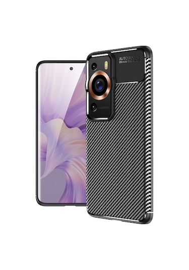 Verco Cover In Silicone Opaco Per Huawei P60 Pro – Custodia Sottile Antiurto, Colore Nero - 2