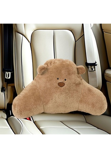 Suntek Araba Bel Yastığı Nefes Alabilen Yumuşak Sırt Kahverengi Diğer