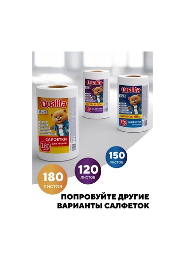 Qualıta Havlu Rulolaşmış Evrensel Temizlik 180 Adet 28898143 Beyaz
