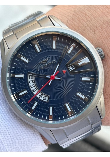 Ferro Çelik Kordon Takvimli Kadran 30 Mt Suya Dayanıklı Erkek Kol Saati Efm11911-bg