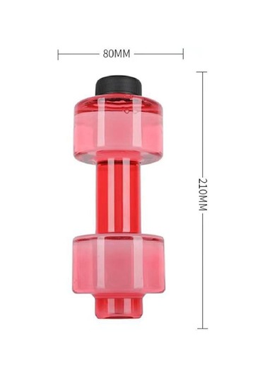 Dolıty Fitness Halter Ağırlığı Güçlü Su İçecekleri Şişesi 550ml-kırmızı
