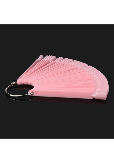 Reedark 50 Adet Abs Materyal Tırnak Rengi Gösterim Tahtası - Renk Testi Ve Pratik Uygulama İçin, Çıkarılabilir Ve Demir Çemberli