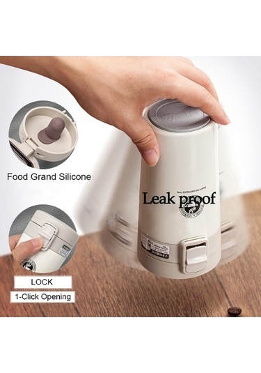 Fastbuy Çift Duvarlı Paslanmaz Çelik Vakumlu Mataralar 380ml Araba Termos Bardak Kırmızı Kırmızı