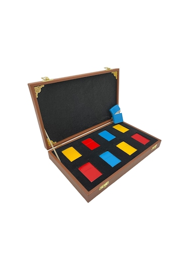 Çakmak Koleksiyon Kutusu 8 Li Deri Taba