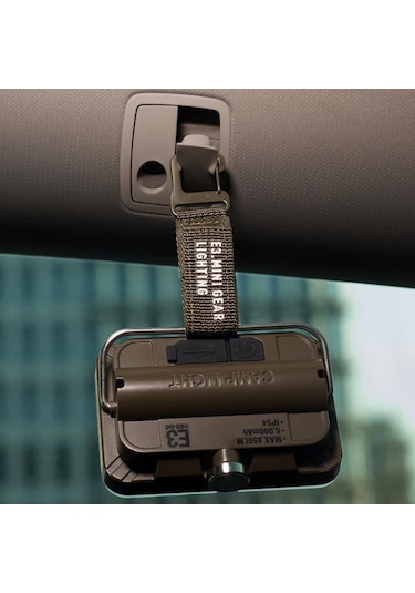 Xuweiwei Siyah Takım Rhemini Ultra Parlak 850 Lumens Tasinabilir Kamp Lambasi 6 Aydinlatma Modu 5000mah Pil Usb Sarj Ip54 Su Gecirmez Tripod Standi Sac Tokasi Bakır - Siyah