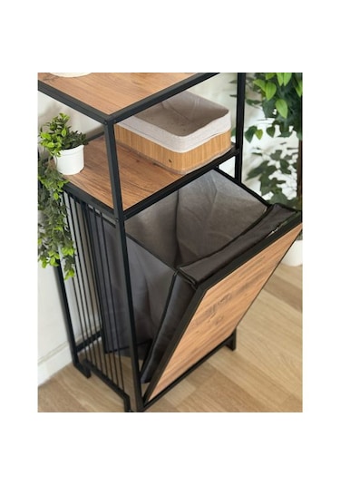 Metal Banyo Mutfak Dolabı Çamaşır Sepeti 6210