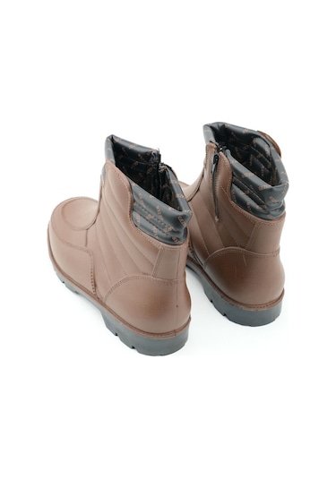 Gezer Kışlık Erkek Fermuarlı İçi Sıcak Astarlı Kar Bot Çizme Gc2kmm.00212.06.092.07 Kahverengi