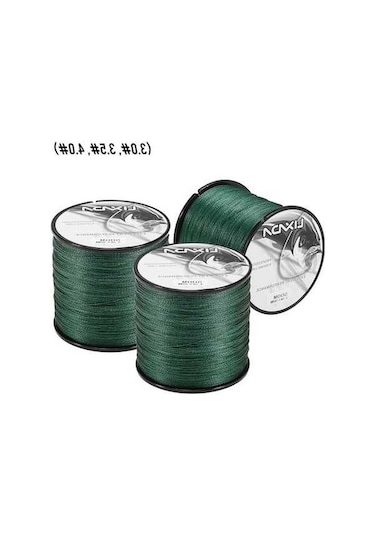 Novahub Lixada 3 Paket 500m Bükümlü Balık Ağı 4 İplikli Çok Lifli Pe Balık Teli, Tuzlu Su Ve Tatlı Su İçin Balık İpi