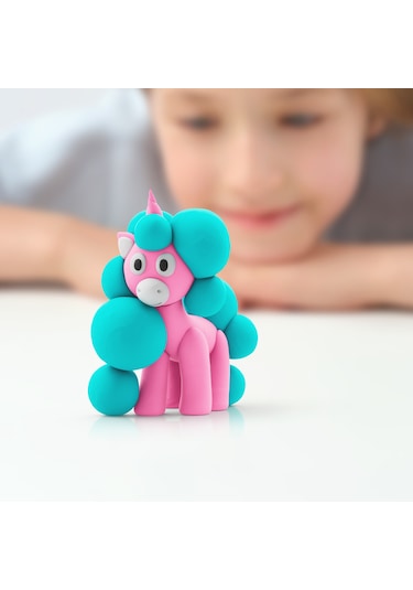 Hey Clay Hava İle Kuruyan Kil 15'li Kutu - Rainbow Unicorns renkli