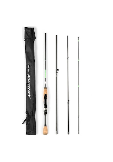 Taşınabilir Seyahat İplik Olta Hafif Karbon Fiber 4 Parça Olta Kamışı, Seçenek 2.2m