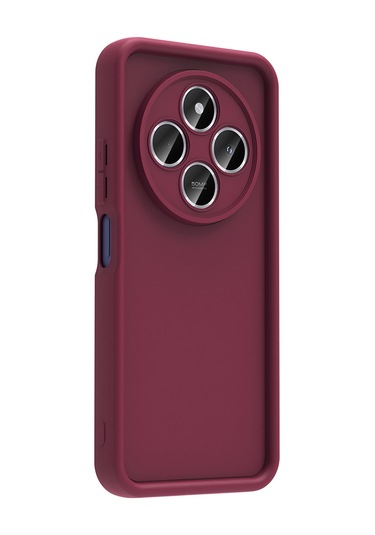 Toyigoo Redmi 14c Kılıf Kamera Korumalı Ananas Kapak - Mürdüm Mürdüm