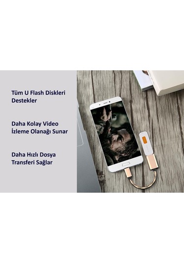 Gplus Tc319 Utv007 Chip Android Video Dvr Uyumlu Type C Otg Kablo