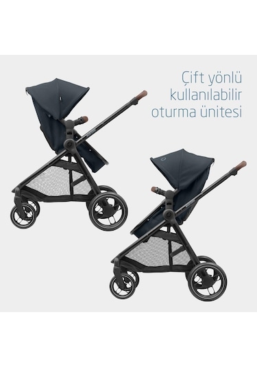 Maxi-Cosi Zelia3 2in1 Portbebeye Dönüşebilen Bebek Arabası Essential Graphite