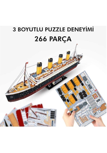 Cubicfun 3D Puzzle Titanic Led Işıklı L521H