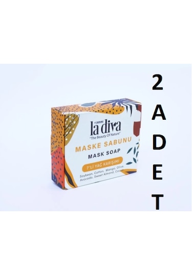 La Diva 7'li Yağ Karışımlı Maske Sabunu 2 x 100 G