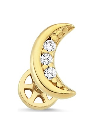 Altın Taşlı Hilal Tragus Piercing As79Pc Altınsepeti