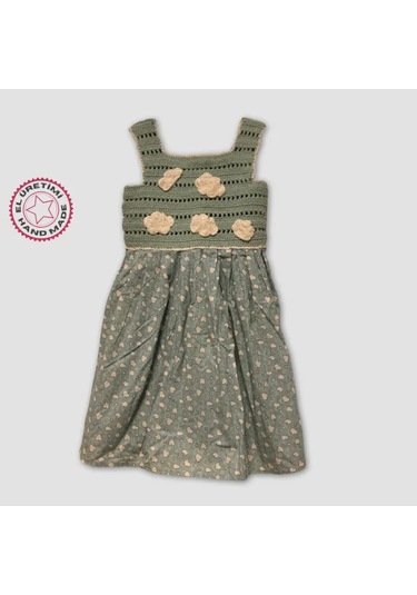 Uretti - Filiz 9248 - Kız Çocuk Örme Kafesli Robalı Bulut Desenli Elbise 3 Yaş - Mint Yeşili Yeşil Uretti - Filiz 9248 - Kız Çocuk Örme Kafesli Robalı Bulut Desenli Elbise 3 Yaş - Mint Yeşili Yeşil